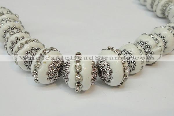 CIB270 14*16mm rondelle fashion Indonesia jewelry beads wholesale