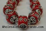 CIB281 16*16mm rondelle fashion Indonesia jewelry beads wholesale