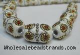 CIB295 14*22mm drum fashion Indonesia jewelry beads wholesale