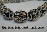 CIB302 15*20mm drum fashion Indonesia jewelry beads wholesale