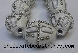 CIB316 20*23mm drum fashion Indonesia jewelry beads wholesale