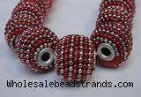 CIB403 17mm round fashion Indonesia jewelry beads wholesale