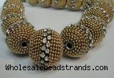 CIB422 25mm round fashion Indonesia jewelry beads wholesale