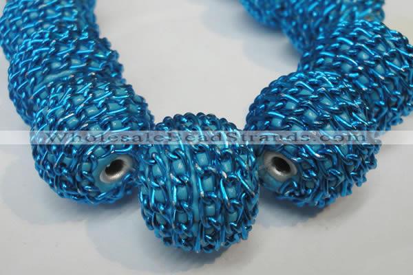 CIB451 24mm round fashion Indonesia jewelry beads wholesale