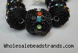 CIB462 25mm round fashion Indonesia jewelry beads wholesale