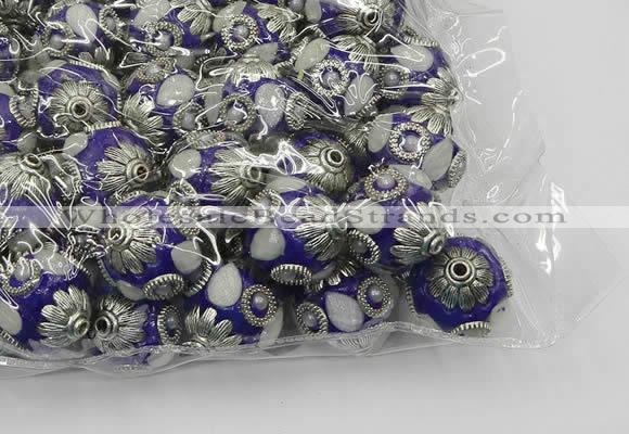 CIB507 22mm round fashion Indonesia jewelry beads wholesale