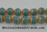 CIB550 22mm round fashion Indonesia jewelry beads wholesale