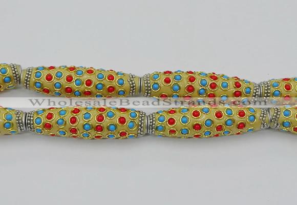 CIB632 16*60mm rice fashion Indonesia jewelry beads wholesale