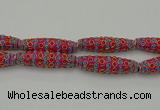 CIB634 16*60mm rice fashion Indonesia jewelry beads wholesale