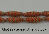 CIB635 16*60mm rice fashion Indonesia jewelry beads wholesale