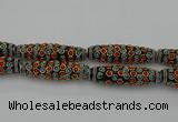 CIB640 16*60mm rice fashion Indonesia jewelry beads wholesale