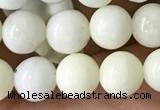 CIJ201 15.5 inches 6mm round ivory jade beads wholesale