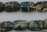 CIJ70 15.5 inches 8*12mm rectangle impression jasper beads wholesale