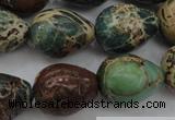 CIJ98 15.5 inches 15*20mm teardrop impression jasper beads wholesale