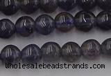 CIL100 15.5 inches 4mm round iolite gemstone beads wholesale