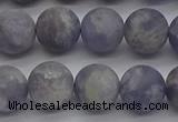 CIL110 15.5 inches 8mm round matte iolite gemstone beads