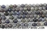 CIL119 15.5 inches 8mm faceted round iolite gemstone beads