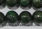 CIS04 15.5 inches 12mm round green iron stone beads wholesale