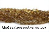 CITR07 15 inches 10mm round citrine gemstone beads