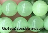 CJB310 15.5 inches 8mm round dyed green jade gemstone beads