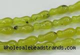 CKA18 15.5 inches 5*11mm bone Korean jade gemstone beads