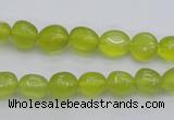 CKA215 15.5 inches 6*8mm nuggets Korean jade gemstone beads