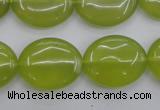 CKA248 15.5 inches 18*22mm oval Korean jade gemstone beads