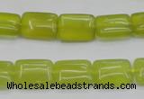 CKA260 15.5 inches 10*14mm rectangle Korean jade gemstone beads