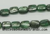 CKC106 16 inches 8*10mm rectangle natural green kyanite beads wholesale