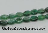 CKC109 16 inches 6*8mm oval natural green kyanite beads wholesale