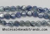 CKC201 15.5 inches 6mm flat round natural kyanite beads wholesale