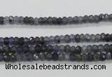 CKC215 15.5 inches 3*4mm faceted rondelle natural kyanite beads