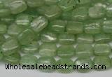 CKC259 15.5 inches 6*8mm rectangle natural green kyanite beads