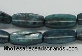 CKC32 16 inches 8*20mm faceted rice natural kyanite beads