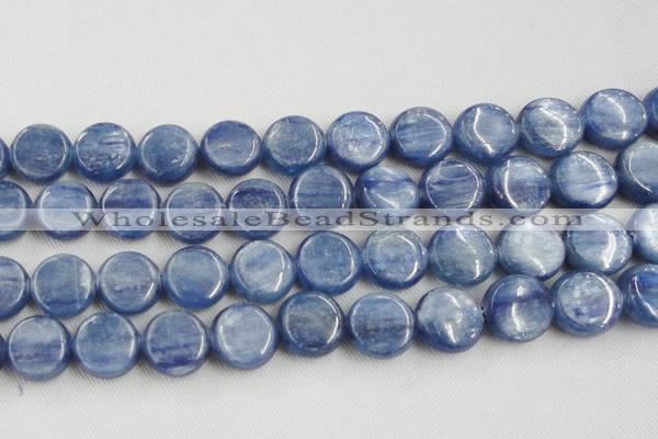 CKC516 15.5 inches 18mm flat round natural Brazilian kyanite beads