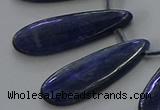 CKC541 Top drilled 10*25mm flat teardrop natural kyanite beads