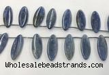 CKC552 Top drilled 10*25mm marquise natural kyanite beads