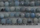 CKC701 15.5 inches 6mm faceted round imitation blue kyanite beads