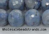 CKC707 15.5 inches 18mm faceted round imitation blue kyanite beads