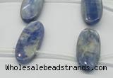 CKC75 Top drilled 11*25mm oval natural kyanite gemstone beads