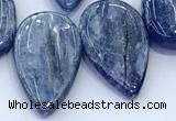 CKC820 15 inches 12*25mm - 14*28mm flat teardrop blue kyanite beads