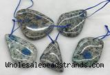 CKJ430 25*35mm - 40*55mm freeform k2 jasper slab pendants