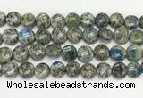 CKJ490 15.5 inches 11mm flat round natural k2 jasper beads