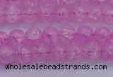 CKQ301 15.5 inches 6mm round dyed crackle quartz beads wholesale