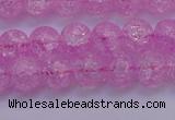 CKQ303 15.5 inches 10mm round dyed crackle quartz beads wholesale