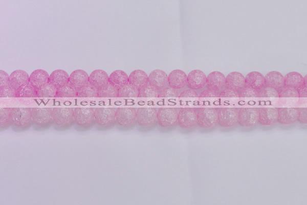 CKQ305 15.5 inches 14mm round dyed crackle quartz beads wholesale