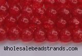 CKQ315 15.5 inches 6mm round dyed crackle quartz beads wholesale