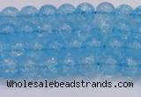 CKQ329 15.5 inches 6mm round dyed crackle quartz beads wholesale