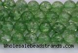 CKQ336 15.5 inches 6mm round dyed crackle quartz beads wholesale