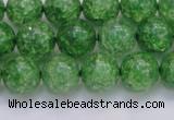 CKQ339 15.5 inches 12mm round dyed crackle quartz beads wholesale